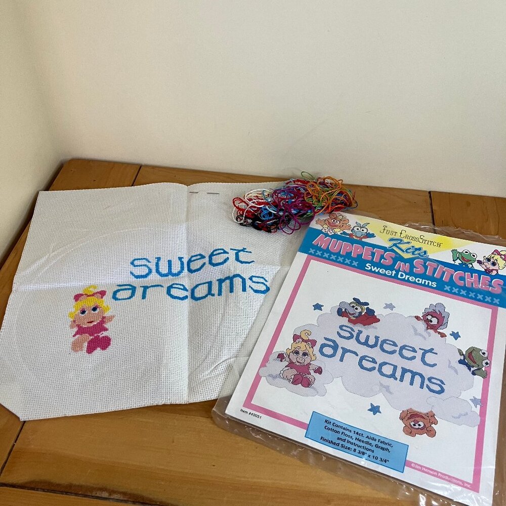 Muppet Babies Just CrossStitch Kit #42051 Sweet Dreams Counted Cross Stitch